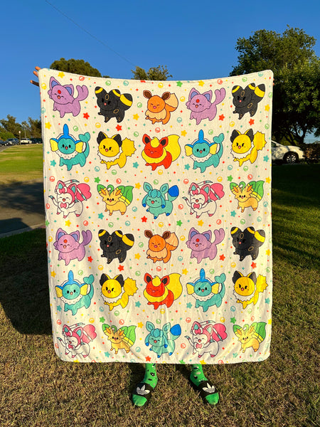 Eeveelution Fleece Blanket