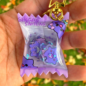 Gengar snacks candy bag keychain