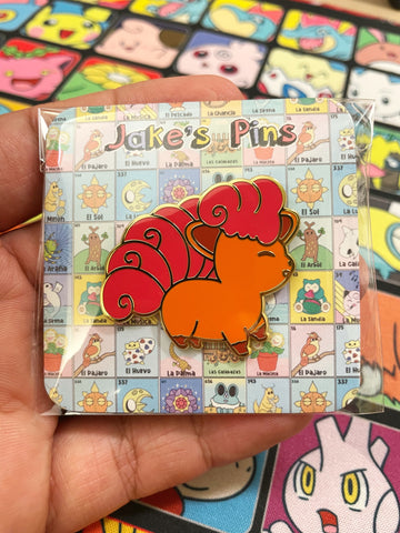 vulpix enamel pin