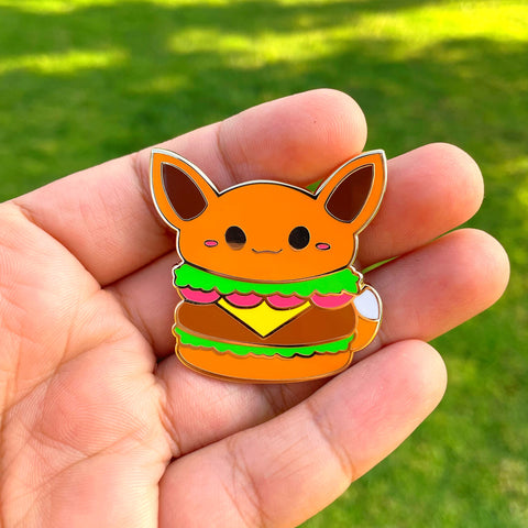 Eevee burger pin