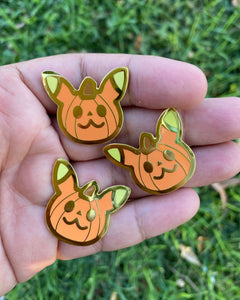 Pumkachu enamel pin