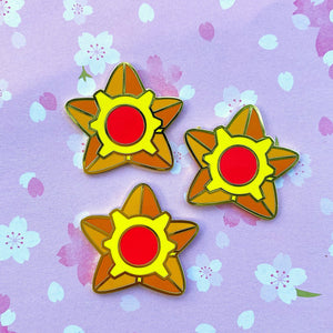 Staryu enamel pin