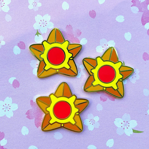 Staryu enamel pin